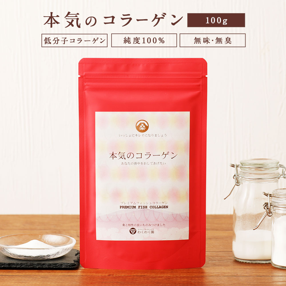 ( コラーゲン 100g ) 無添加 送料無料 おすすめ 無味無臭 純度100％ の フィッシュコラーゲン パウダー サプリ コラーゲンペプチド 無着色 低分子コラーゲン コラーゲン粉末 魚皮 魚 サプリ タンパク質 スキンケア