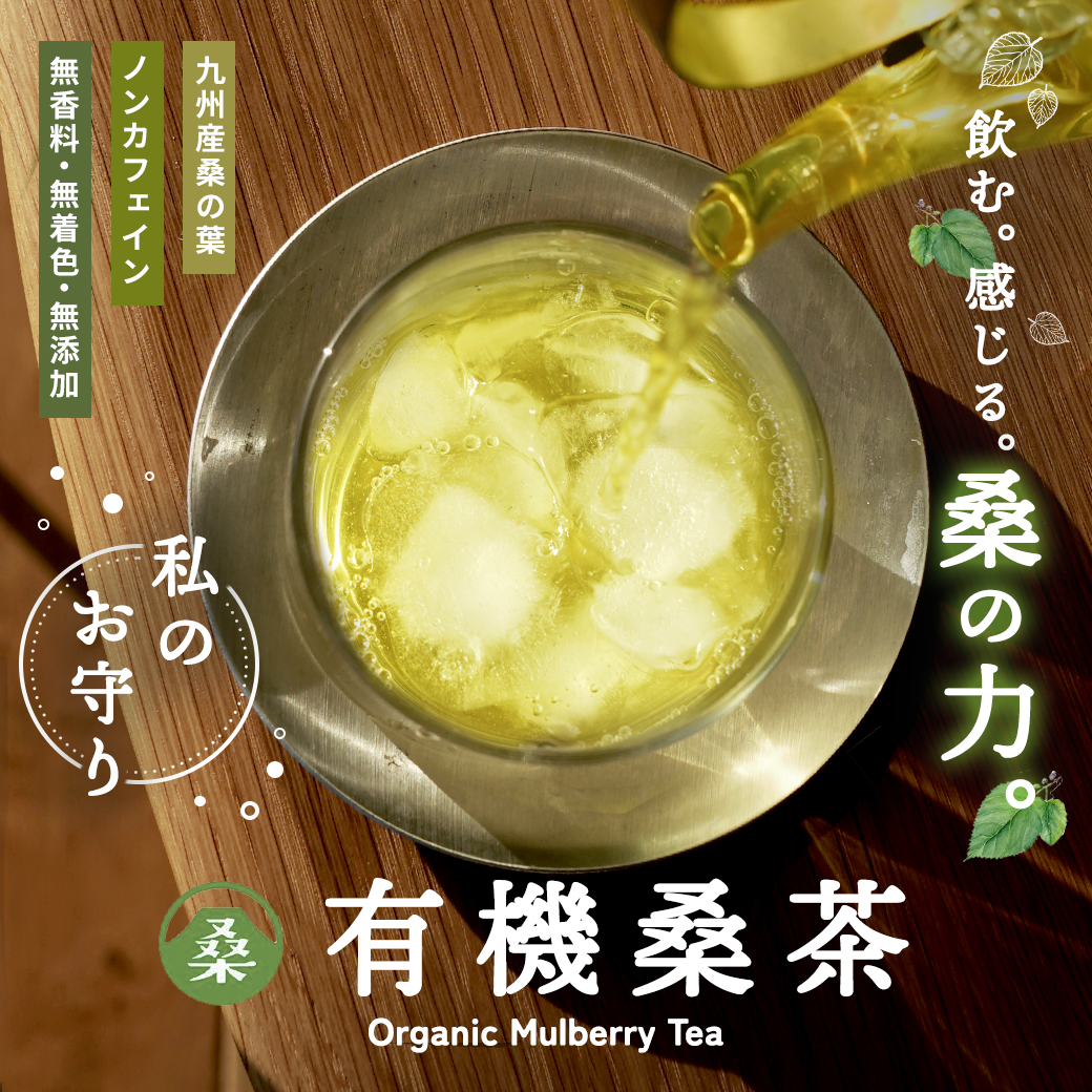 (有機桑茶 100包) 桑の葉茶 オーガニック 桑 お茶 健康 対策 制限 ノンカフェイン 国産 桑の葉 有機JAS ティーバッグ くわ 温活 桑葉 有機桑茶